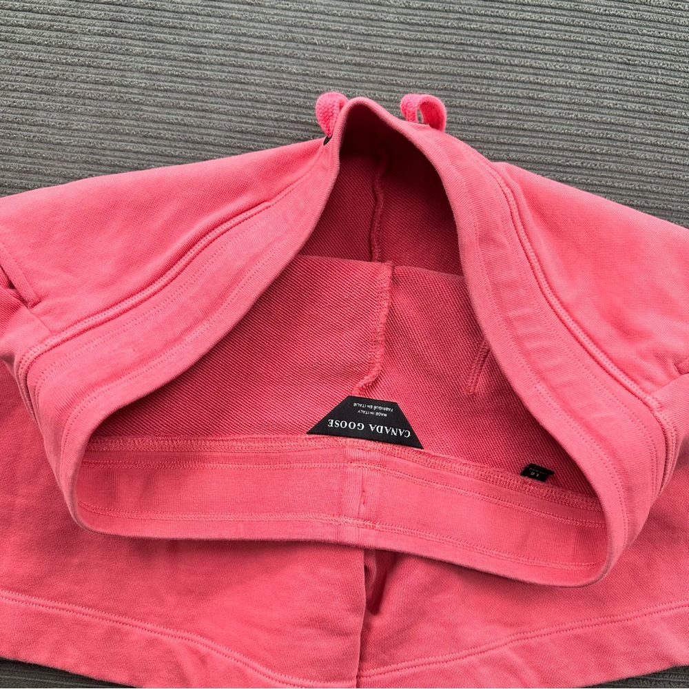 Canada Goose Muskoka Shorts Women L Large Pink Sky Cotton Designer 5’ Inseam. - Picture 13 of 13